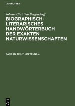 Biographisch-Literarisches Handwörterbuch der exakten Naturwissenschaften, Band 7b, Teil 7, Lieferung 4