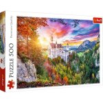 Puzzle Pohled na zámek Neuschwanstein, Německo 500 dílků