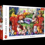 Puzzle 1500 Kociaki na sofie 26198