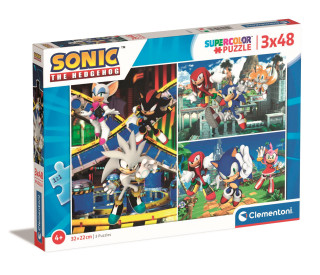 Puzzle 3 x 48 super kolor Sonic 25280