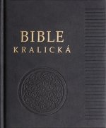 Poznámková Bible kralická černá, pravá kůže