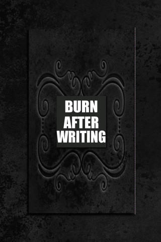 Burn After Writing Black Edition