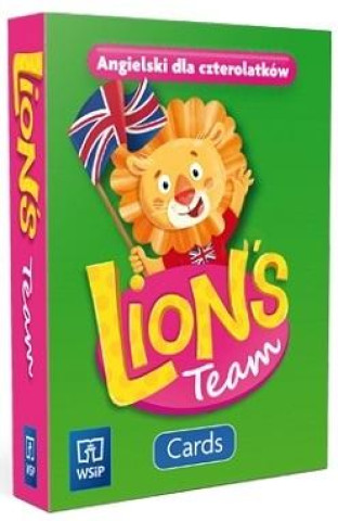 Lion's Team. Język angielski. Cards. Czterolatek