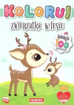 Koloruj. Zwierzątka w lesie