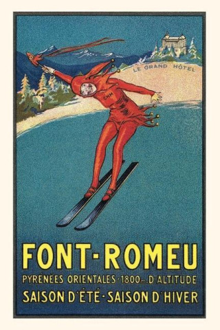 Vintage Journal Font-Romeu Ski Poster