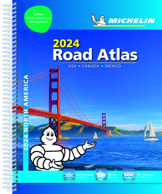 Michelin North America Road Atlas 2024 USA - Canada - Mexico (Spiral-bound )