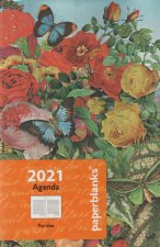 Agenda 2021 Jardín de mariposas. Mini, por días 12 meses
