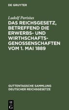 Das Reichsgesetz, betreffend die Erwerbs- und Wirthschafts-Genossenschaften vom 1. Mai 1889