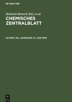 Chemisches Zentralblatt, 24/1963, 134. Jahrgang, 12. Juni 1963