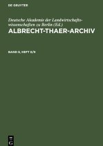 Albrecht-Thaer-Archiv, Band 8, Heft 8/9, Albrecht-Thaer-Archiv Band 8, Heft 8/9
