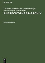 Albrecht-Thaer-Archiv, Band 8, Heft 10, Albrecht-Thaer-Archiv Band 8, Heft 10