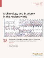 The Economy of Death: New Research on Collective Burial Spaces in Rome from the                Late Republic to the Late Roman Time