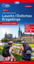 ADFC-Radtourenkarte 14 Lausitz /Östliches Erzgebirge 1:150.000, reiß- und wetterfest, E-Bike geeignet, GPS-Tracks Download, mit Bett+Bike Symbolen, mi