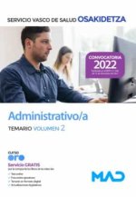 Administrativo-a : Servicio Vasco de Salud, Osakidetz : temario
