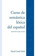 Curso de semántica léxica del espa?ol