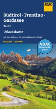 ADAC Urlaubskarte Italien: Südtirol, Trentino, Gardasee 1:200.000