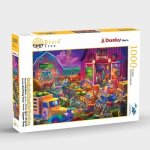 Brain Tree - Dusky Barn 1000 Piece Puzzle for Adults: With Droplet Technology for Anti Glare & Soft Touch