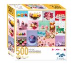 Brain Tree - Birthday Cupcakes 500 Pieces Adult Jigsaw Puzzle: With Droplet Technology for Anti Glare & Soft Touch
