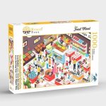 Brain Tree - Food Mart 1000 Piece Puzzle for Adults: With Droplet Technology for Anti Glare & Soft Touch
