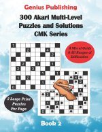 300 Akari Multi-Level Puzzles and Solutions CMK Series Book 2