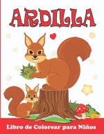Ardilla Libro de Colorear para Ninos