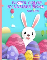 easter color by number book for kids