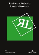 Recherche littéraire / Literary Research