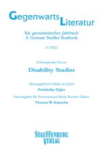 Gegenwartsliteratur. Ein Germanistisches Jahrbuch /A German Studies Yearbook / 21/2022