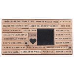 Stempelset Merry Christmas, Serif FSC 100%