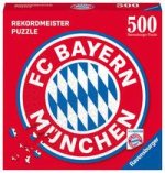 Ravensburger Puzzle 17452 - FC Bayern Logo - 500 Teile FC Bayern München Rundpuzzle für Erwachsene und Kinder ab 14 Jahren