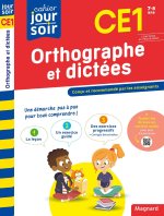 Orthographe et dictées CE1 - Cahier Jour Soir
