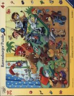 Ravensburger Kinderpuzzle - 05662 Im Tierkindergarten - 24 Teile Rahmenpuzzle für Kinder ab 4 Jahren mit Suchspiel