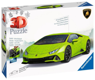 Ravensburger 3D Puzzle 11559 Lamborghini Huracán EVO - Verde - 108 Teile - Das berühmte Fahrzeug als 3D Puzzle Auto