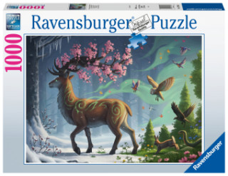 Ravensburger Puzzle 17385 Der Hirsch als Frühlingsbote - 1000 Teile Puzzle für Erwachsene und Kinder ab 14 Jahren