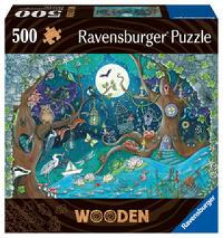 Ravensburger Puzzle 17516 - Fantasy Forest - 500 Teile Holzpuzzle für Kinder und Erwachsene ab 14 Jahren, mit stabilen, individuellen Puzzleteilen und