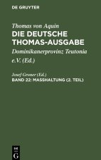 Masshaltung (2. Teil)