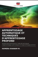 APPRENTISSAGE AUTOMATIQUE ET TECHNIQUES D'APPRENTISSAGE PROFOND