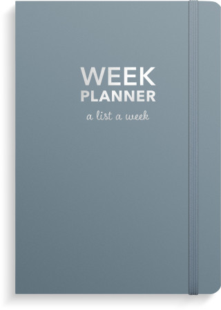 Burde Week Planner undated blue
