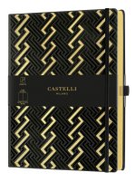 Carnet C&G très grand format uni romans gold
