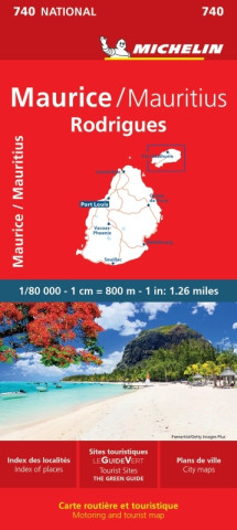 Maurice (Mauritius) - Michelin National Map 740