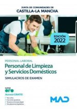 Personal de limpieza y servicios domésticos, personal laboral de la Junta de Comunidades de Castilla-La Mancha : simulacros de examen