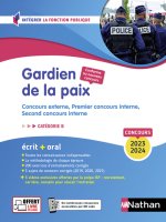 Concours Gardien de la paix Catégorie B - Concours externe, 1e concours interne, 2e concours interne