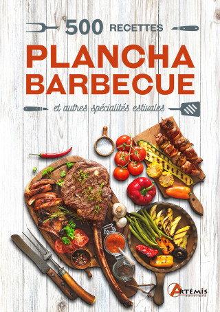 500 recettes plancha, barbecue (Copertă tare)