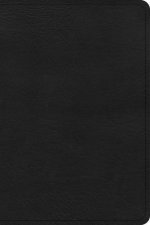 CSB Large Print Compact Reference Bible, Black Leathertouch