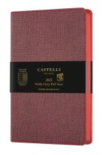 Agenda 2023 semainier grand format Harris maple red