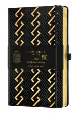 Agenda 2023 semainier vertical grand format C&G romans gold