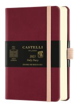 Agenda 2023 journalier poche Aquarela Black cherry