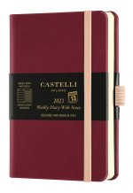 Agenda 2023 semainier poche Aquarela Black cherry