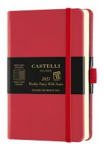 Agenda 2023 semainier poche Aquarela Coral red