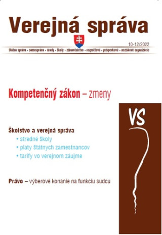 VS 10-12/2022 – Kompetenčný zákon